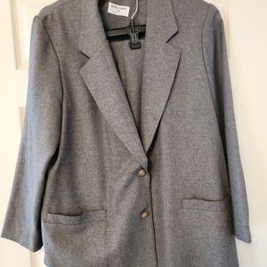 Alfred Dunner Women's Gray Pantsuit